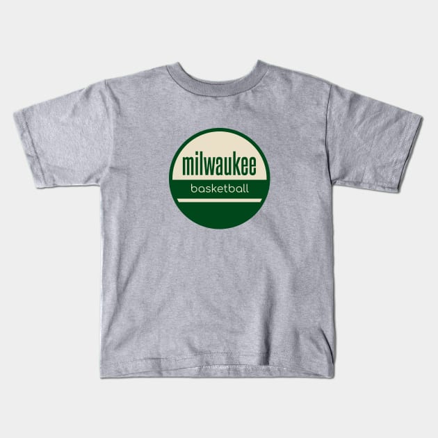 milwaukee bucks basketball Kids T-Shirt by BVHstudio